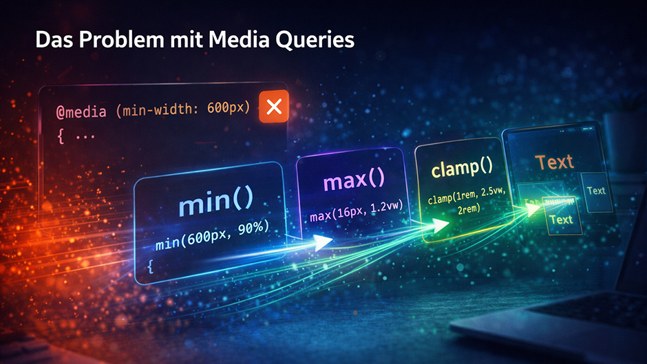 CSS clamp(), min() and max() – responsive sizing without media queries
