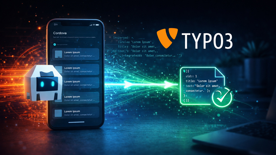 Why my Cordova app uses TYPO3 as its backend