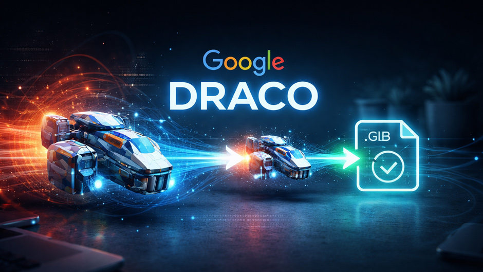 Draco & Three.js: shrink your 3D models to a fifth of their size